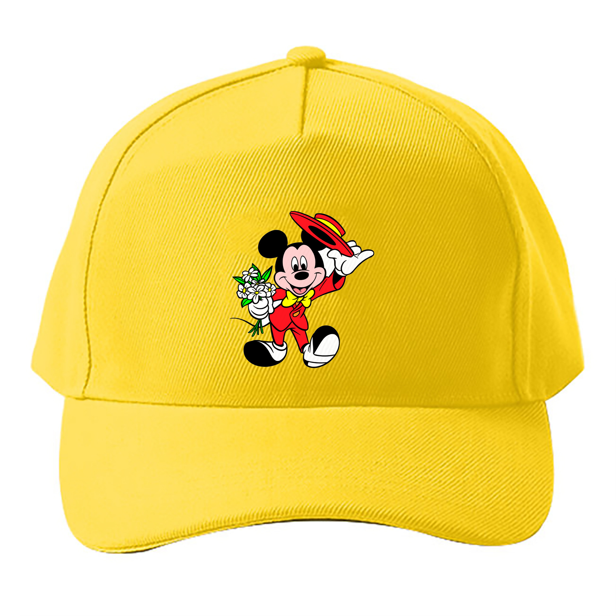 （画像用） ミッキーマウス Mickey Mouse ベースボールキャップ 綿100％ 男女兼用 帽子 スポーツ